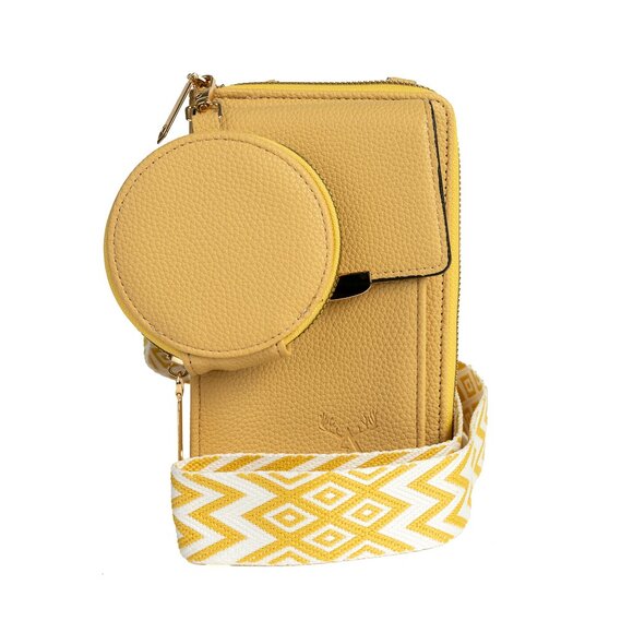 Artizanni Womens Crossbody Wallet Phone Case, Vegan Leather Fashion Bag Shoulder - Picture 1 of 5